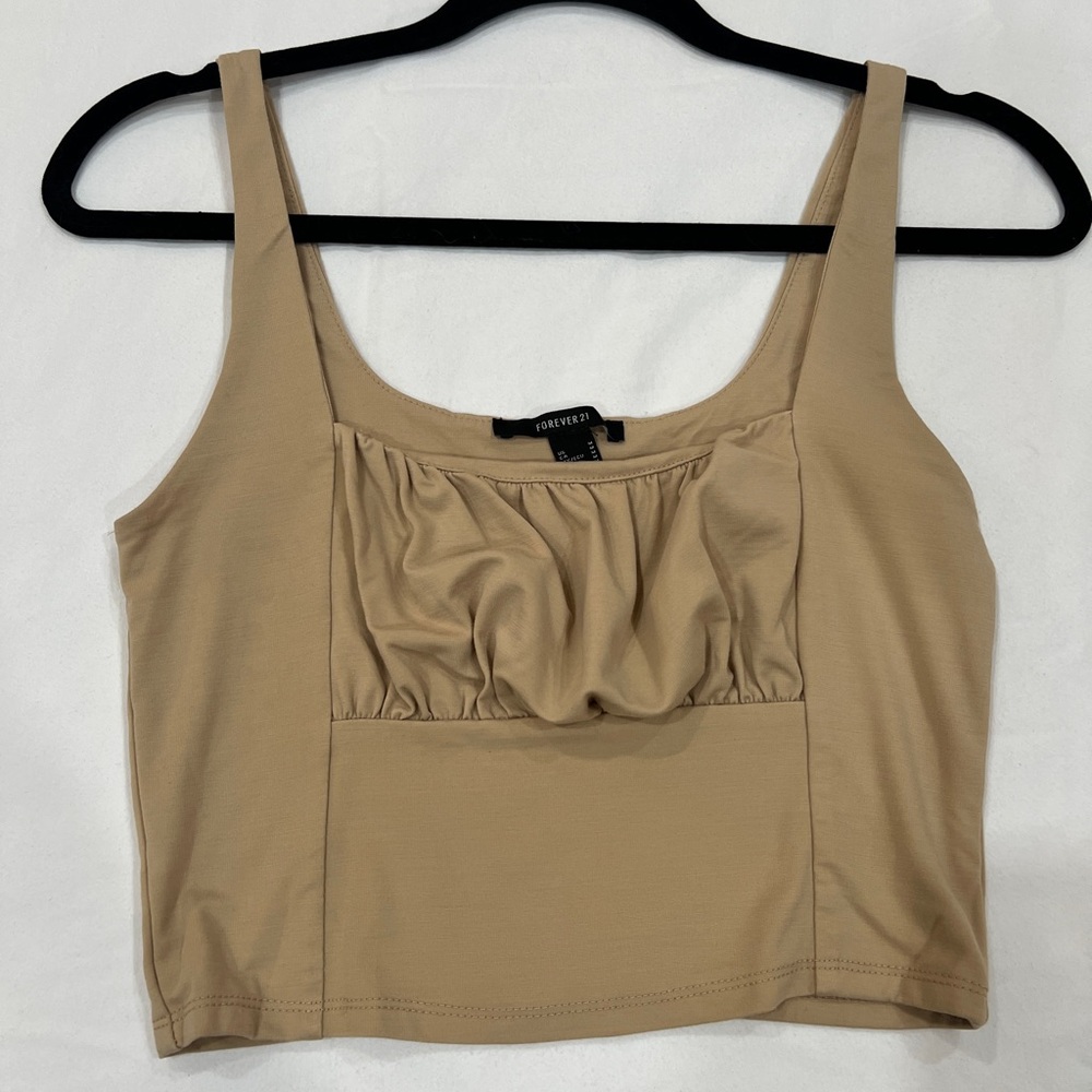 Beige crop top